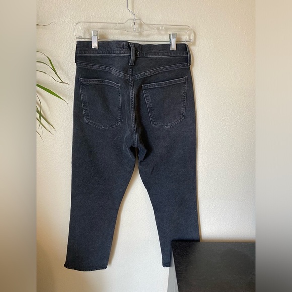 Agolde Women’s Lyle Jeans Low Rise Slim Size 27 in Charcoal Contemporary Minimal - Picture 4 of 11